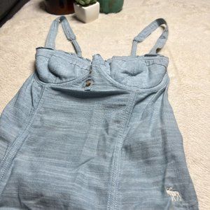Abercrombie & Fitch | Chambray Bustier Top